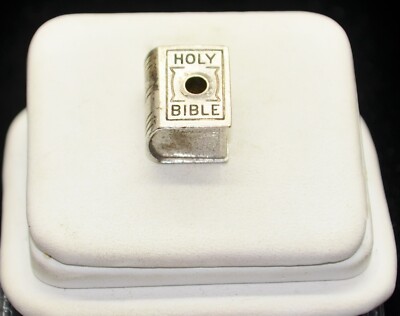 Sterling Silber Bibel Perlen Anhänger/Charm #FMC015