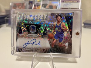 Jordan Poole 2019 Panini Prizm Fast Break Prizm Rookie Auto RC FR-JPL CW34