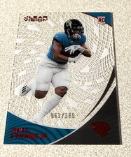 2021 Panini Chronicles Clear Vision RC Red #CVR-15 Travis Etienne Jr. /199