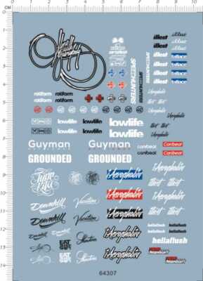 Super Detail Up 1/24 Scale Raing car Logo Markings Model Kit Water Slide Decal