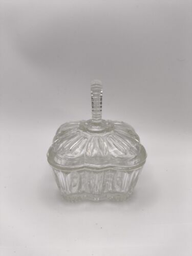 Vintage Glass Antique Candy Sweet Dish with Lid Bowl | Gift Pretty Cute Shop VGC - Picture 7 of 13