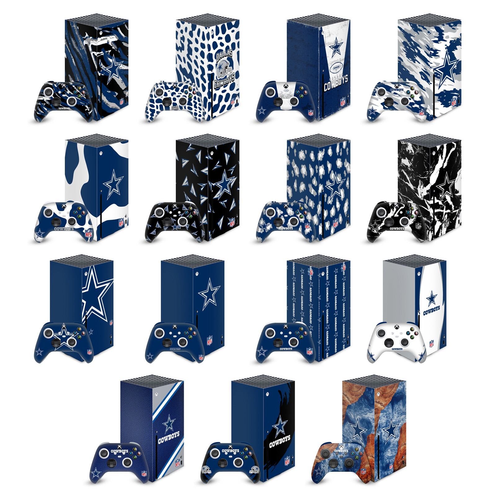 OFFICIAL NFL DALLAS COWBOYS VINYL SKIN DECAL FOR SERIES X CONSOLE & CONTROLLER