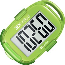 3DFitBud Simple Step Counter Walking 3D Pedometer with Clip and Lanyard A420S