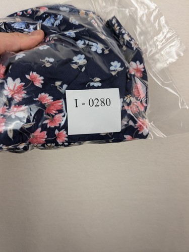 Dusk Ladies Size 16 V-neck French Ditsy Tea Top Navy Blue New - Picture 12 of 12