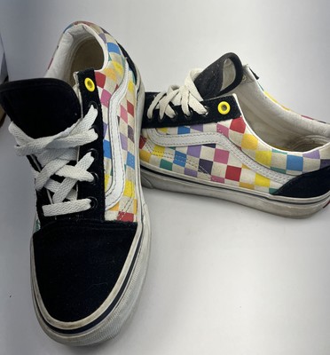 Vans Off-The-Wall Checkerboard Sneaker Canvas Checkered Size: Men 5.0; Women 6.5