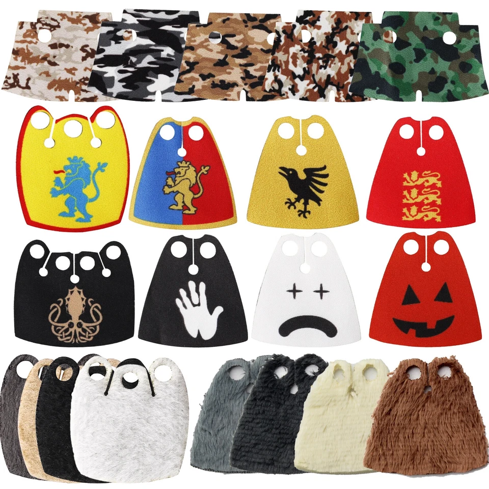 Capa de piel de caballeros de león de oficial medieval para bloques de construcción LEGO juguete de ladrillo Foto 2 de 4