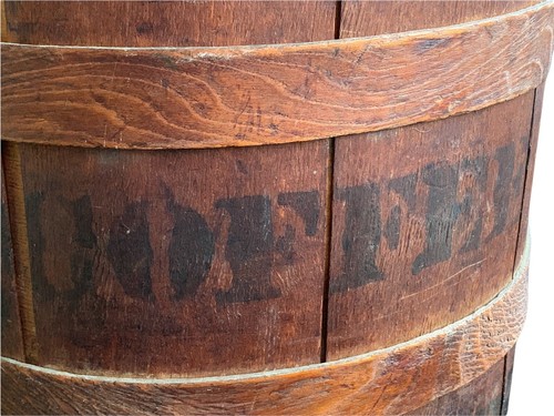 Antique Coffee Barrel Milwaukee Roasted Coffee Oak Barrel