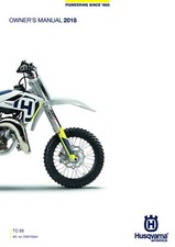 Husqvarna Owners Manual Book Guide 2018 TC 65