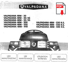 VALPADANA 4RM 320 330 RS Manuale uso manutenzione Libretto istruzioni trattore