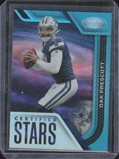 2022 Panini Certified #CS-12 Dak Prescott Certified Stars Mirror Teal #/50