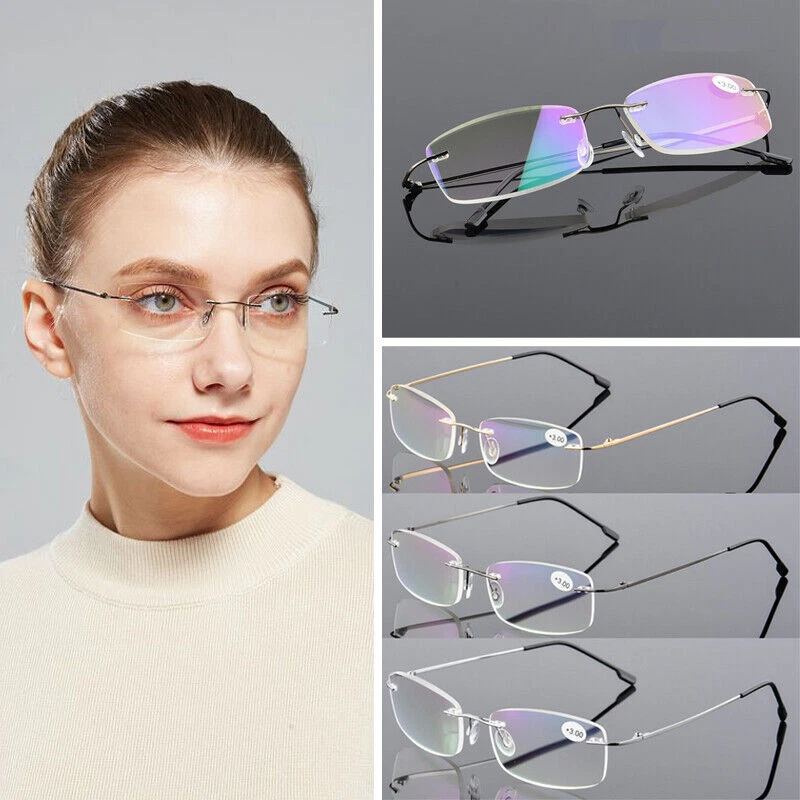 Rimless reading glasses 1.5 hotsell