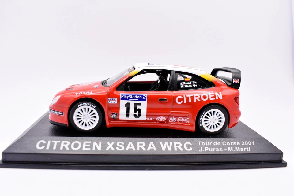 Modellino auto rally 1:43 Citroen Xsara WRC IXO diecast modellismo collezione - Immagine 3 di 3