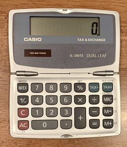 casio dual leaf calculator