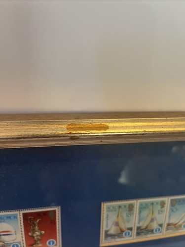America's Cup 1987 Challenge Framed Stamp Display 23”x 14” Yachting Nautical - Picture 13 of 15