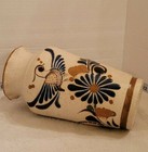 Hand Painted Sandstone Tonala Red Clay Pottery Vase - Signed — photo 9