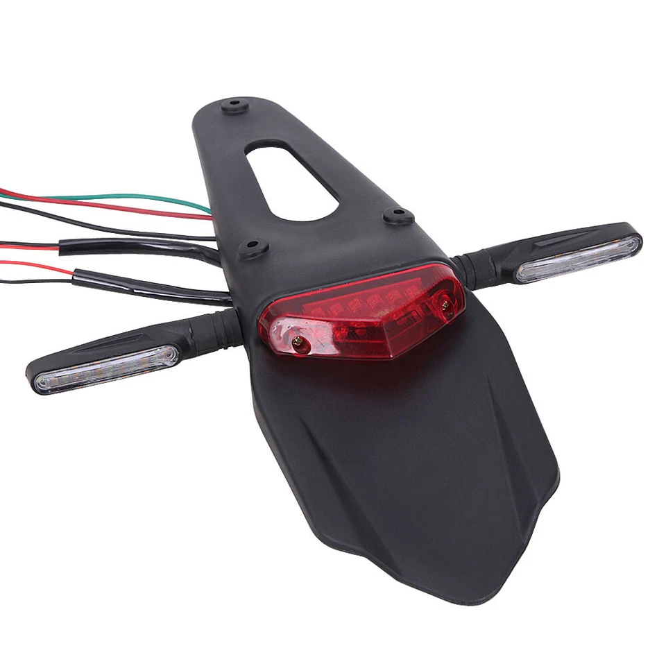 Motorcycle 12V LED Enduro Fender Brake Tail Light Turn Signal Off Road Dirt Bike - Image 3 of 4