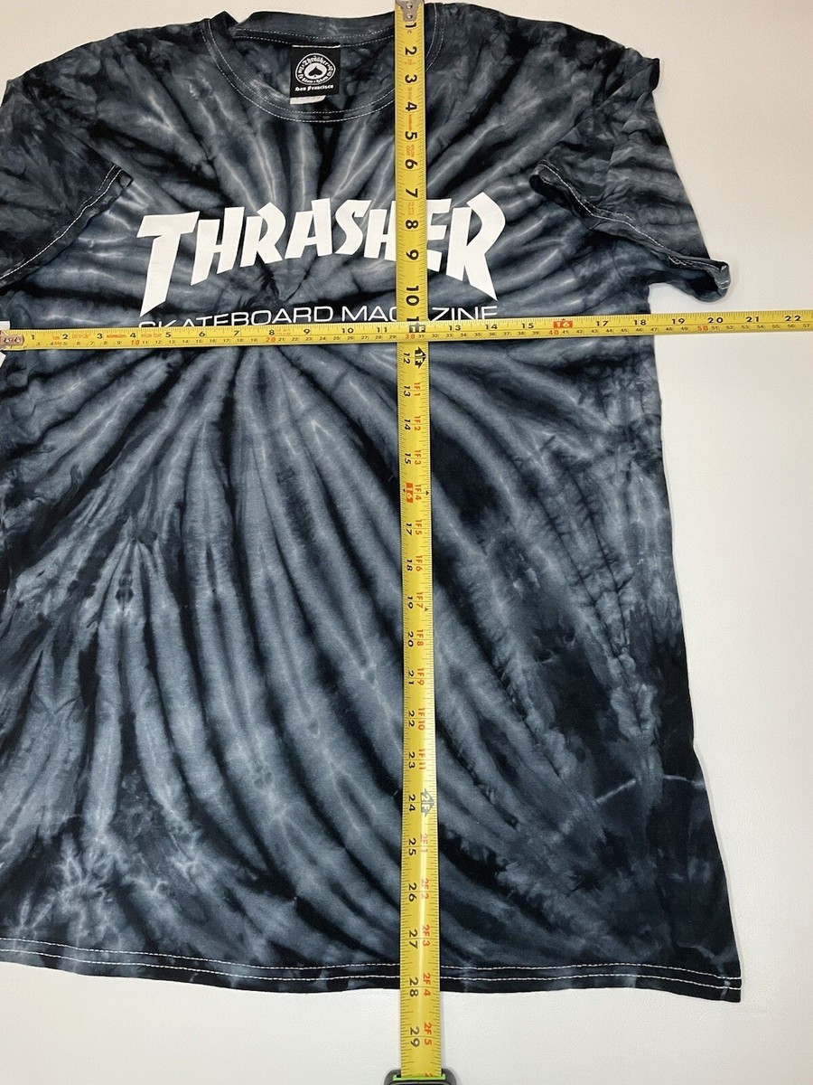 THRASHER - レア！THRASHER MAG TIEDYE TEE Thrasher Tie Dye Distressed Skateboard T-shirt Medium | eBay