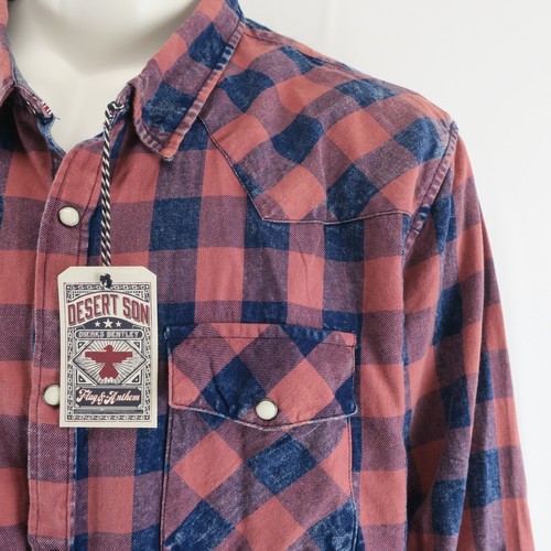 Camisa occidental Flag & Anthem Desert Son Dierks Bentley Pearl Snap para hombre XXL 2XL - Imagen 4 de 10