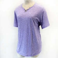 Catherines Plus Purple STRIPE Crisscross Tee Top Blouse 6X 38/40