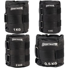 SPORTINATOR Arm- & Bein-Gewichtsmanschetten Gewichte 0,5 bis 4 kg schwarz neu