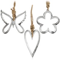 3X MetallanhäNger FüR Den Weihnachtsbaum - Christbaumschmuck Aus Metall