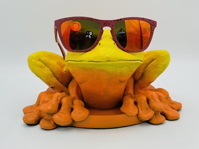 OAKLEY FROG HEAD DISPLAY FOR OAKLEY FROGSKINS SUNGLASSES YELLOW X