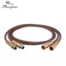 Pair Accuphase 40th HiFi Audio XLR Cable Cord OFC Copper Microphone Cable Line