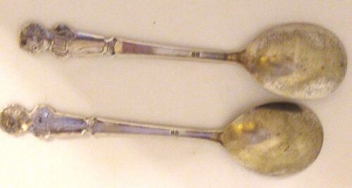 2 cucharas Cambell niños niño IS placa plateada ambas tienen marcas de uso - Imagen 4 de 9