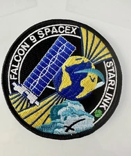 STARLINK SATELLITE PROGRAM FALCON 9 MISSION PATCH EDITION 2024 3””.5”USA