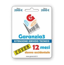 GARANTÍA3 G3CPD2000 SEGURO POR DAÑOS ACCIDENTALES 12 MESES MÁXIMO 2000