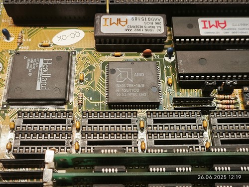 RARE 286 Protech PM286 mini Motherboard with AMD 16 Mhz + FPU & 1 MB RAM - 第 5/14 張圖片