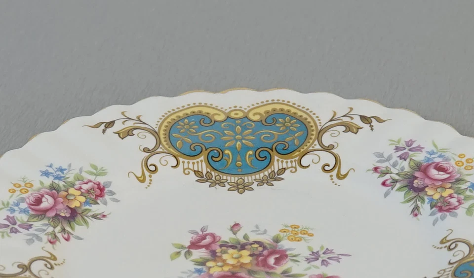 Assiette à gâteau en porcelaine Royal Albert Bone China England Berkeley vintage - Photo 4/4