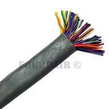 CAT3 Riser CMR 25 Pair 24AWG Bulk Voice Telco Trunk Backbone Cable Gray - 250FT