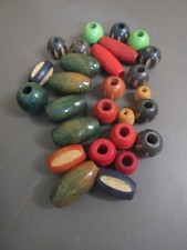 Mixed Lot of Wooden Macrame Beads