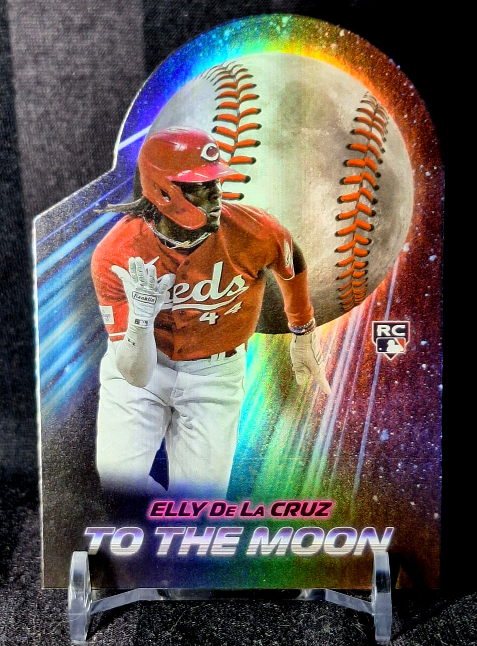 2024 Topps Big League Elly de la Cruz #TM-1 (RC) To the Moon Die Cut Holo Rookie