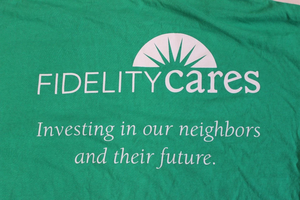 Fidelity Investments Adult T-Shirt Size 2XL Green Port and Company 100% Cotton - Image 4 of 4