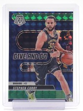STEPHEN CURRY 2024-25 MOSAIC GIVE AND GO GREEN PRIZM #9 WARRIORS Q0014