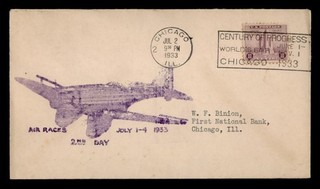 DR WHO 1933 AIR RACES CHICAGO IL CENTURY OF PROGRESS WORLDS FAIR EXPO w26941