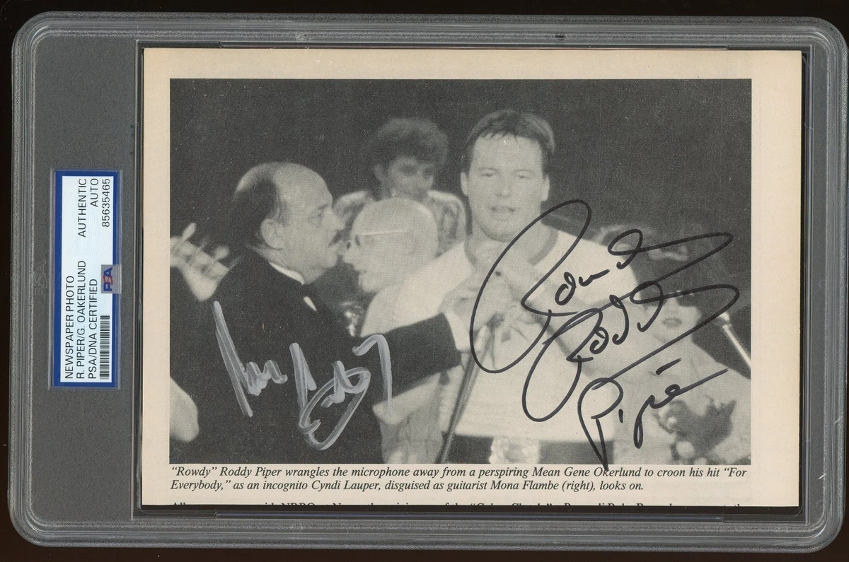 25+ Roddy Piper Wrestling Original Autographed Items for sale