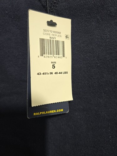 Polo Ralph Lauren Navy Blue Pullover Fleece Crewneck Sweatshirt Boys Size 5 - Picture 3 of 5