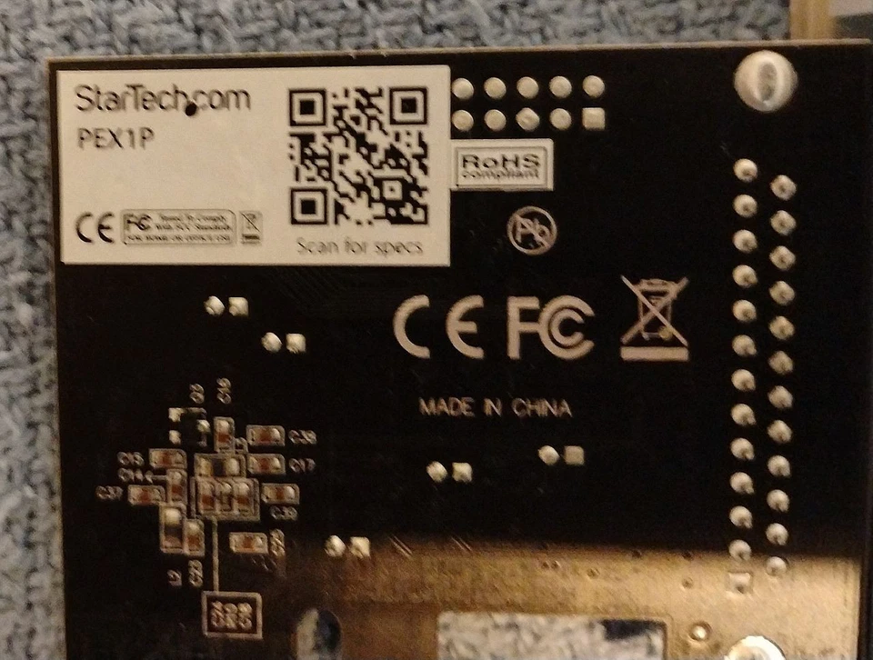 Tarjeta de impresora paralela StarTech PEX1P PCI-E x1 puerto DB25 modos SPP, EPP y ECP Foto 4 de 4