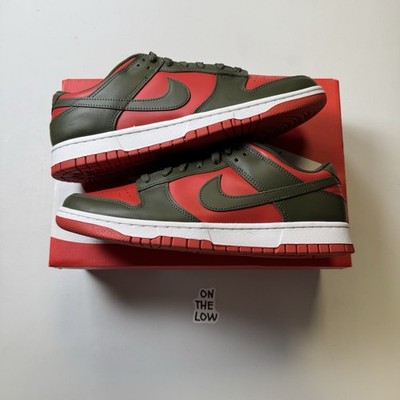 Nike Dunk Low Retro BTTYS Olive Red | DV0833-600 | size 10.5/12 mens | NEW