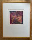 Mixed Media Modern Art by Frank Rowland, Framed 31x25