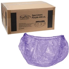 400 Count Purple Disposable Pedicure Tub Liners for Spas and Salons
