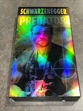 Predator VHS Tape Schwarzenegger 1987 Holograph LIKE NEW TESTED