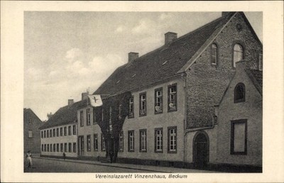 Postcard Beckum in the district Warendorf, club hospital Vinzenzhaus - 4368165