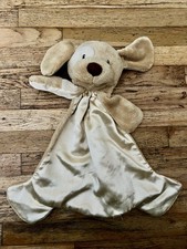 Baby Gund Spunky Huggybuddy Puppy Dog Lovey Plush Flat Satin Security Blanket