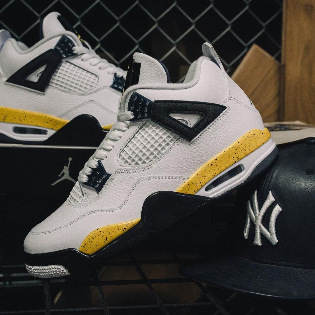 ⛔ LIMITED Air Jordan 4 Rare Air Tour Yellow IO2463-102 White Black Men's Sneaker