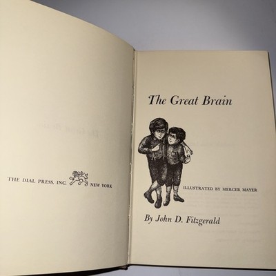 The Great Brain Hardcover By Fitzgerald, John D. 1967 NO DJ Cloth Cover 3rd Prin
