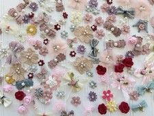 30 Pcs Mix Lot of Floral Appliques/Patches for Sewing/Bridal/Crafts